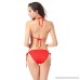Nessere Womens Tie Side Bottom Triangle Strappy Bikini Swimsuits Two Piece Bathing Suit Red B07NR9857R